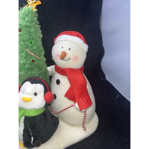 2006 Hallmark Jingle Pals Merry Trio Snowman Penguins Tree Music Light Christmas - Picture 3 of 11